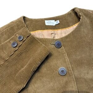 VINTAGE LL Bean Corduroy Blazer Jacket Camel Button Front Women Size 10